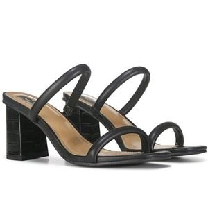 DV Dolce Vita Women's Halsty Heeled Dressy Sandal Size 5.5 Black w block heel